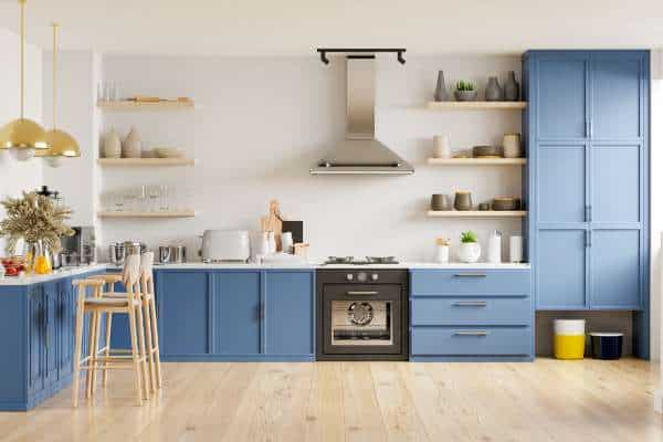  antique brass in kitchen room