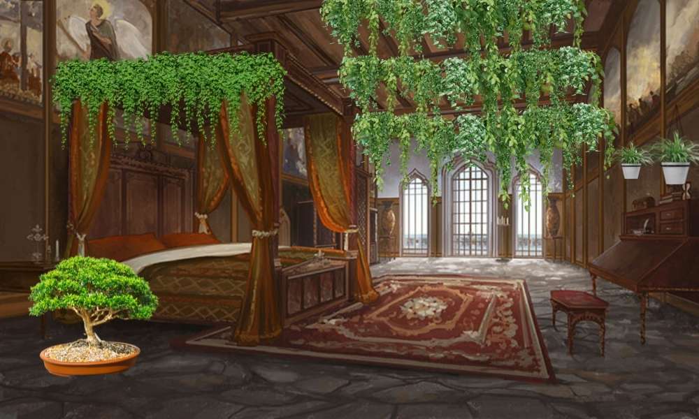 Add Plants of Fantasy Bedroom 