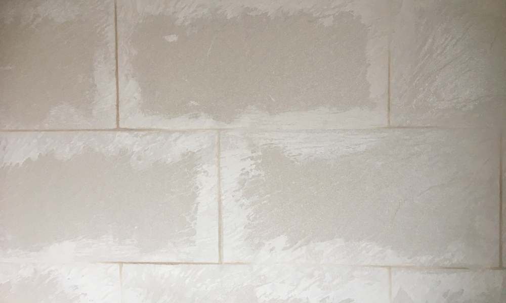 Let The Shower Grout Mixture Sit For 10 Minutes