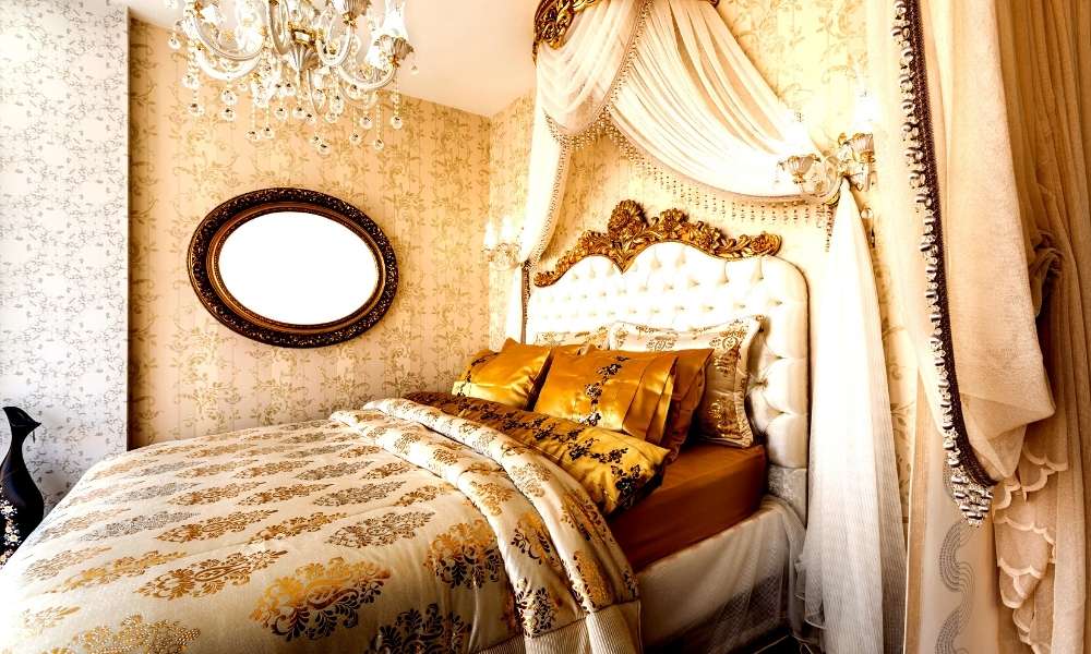 Rose Gold Bedroom Set up
