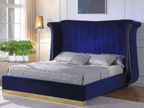 Add Plants in gold and blue bedroom