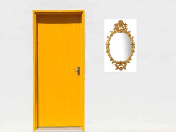 Add The Mirror in decorate door