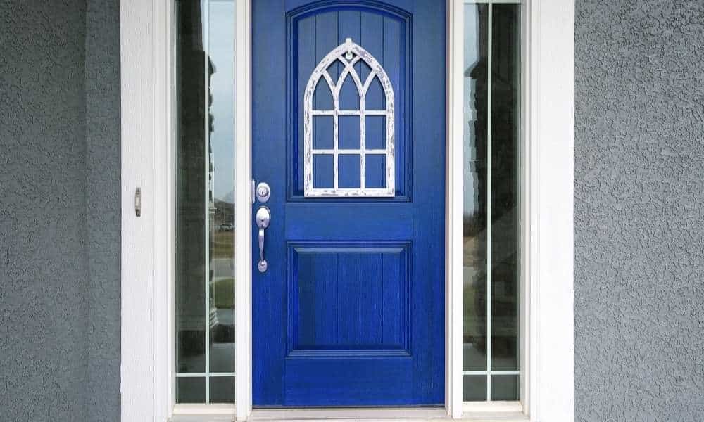 Blue Painting Bedroom Door