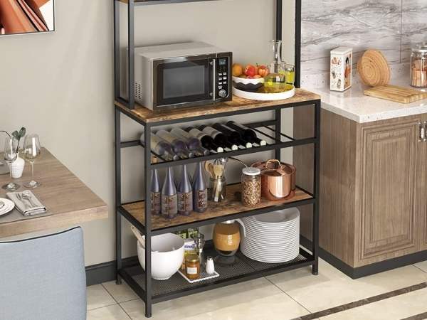 Decorate The Rack With Microwave Oven