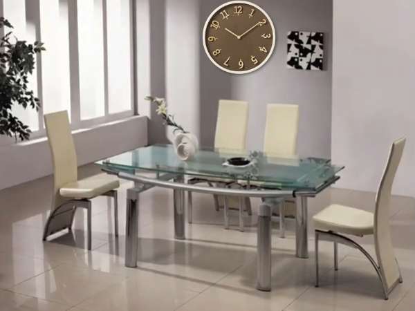 Glass Top Dining Table Wall Clock