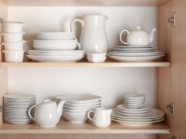 With White Dining Ware