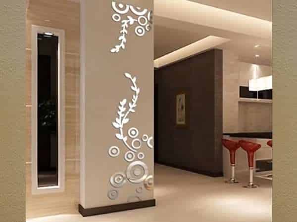 Living Room Pillar Flower Design