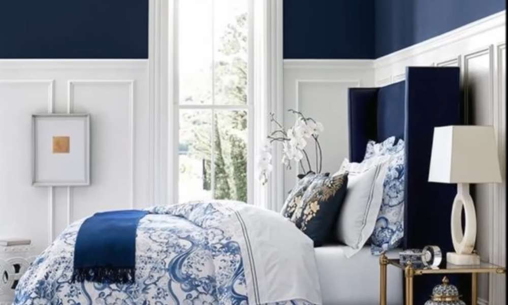 Navy Blue Headboard Bedroom Ideas